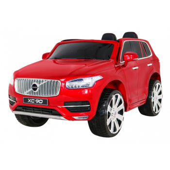 Volvo XC90 na akumulator dla dzieci Lakier Czerwony + Pilot + Bagażnik + EVA + Wolny Start + Radio MP3 + LED